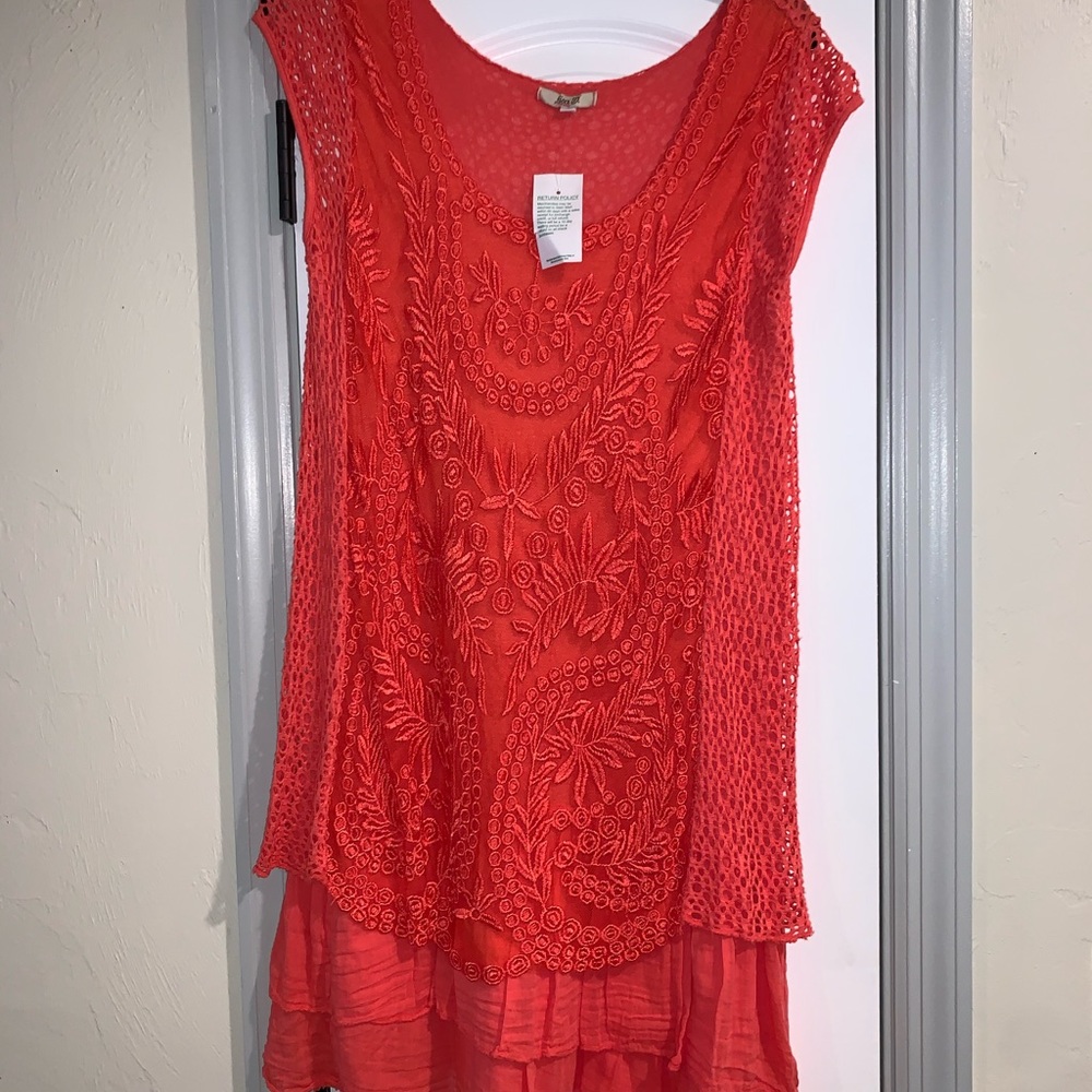 Coral Knit Dress